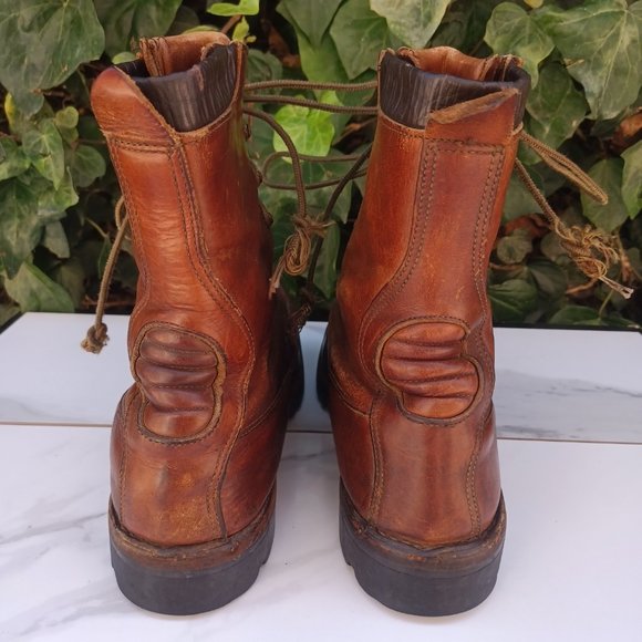 Rare Vintage Danner 1362 Moc Toe Combat Style Boots Men's Size 10 D Brown - Picture 5 of 11